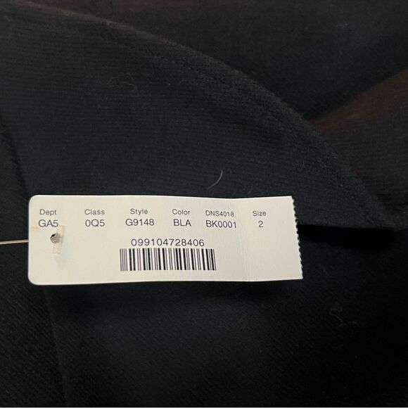 J Crew NWT Ruffle Wool Skirt Double Surge Wool Size 2 Navy - Picture 4 of 8